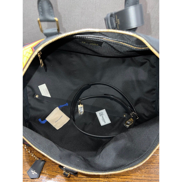 Louis Vuitton Keepall Bandouliere 55 NBA LV Black Basketball Weekend Travel Bag - Picture 11 of 12